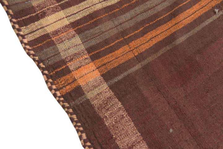 5' 3 x 10' 3 Hand Woven Kilim Fars Wool Runner Rug