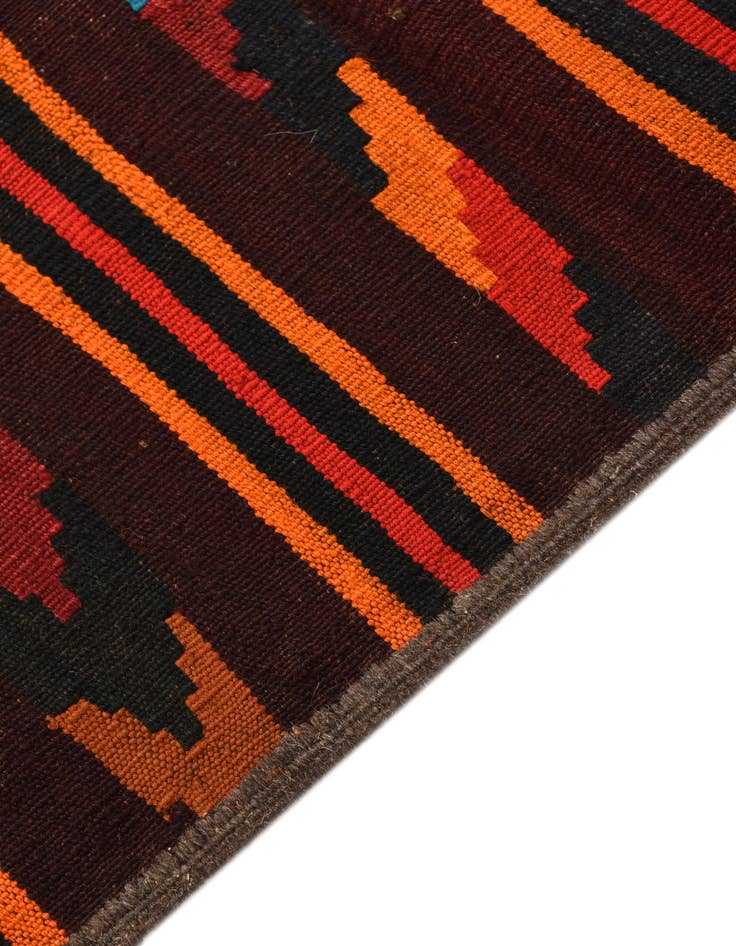 Detail image of 1' 10 x 10' 6  Hand Woven Kilim Fars Wool Runner Rug