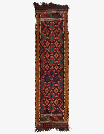 2' 6 x 8' 4 Hand Woven Kilim Fars Wool Runner Rug