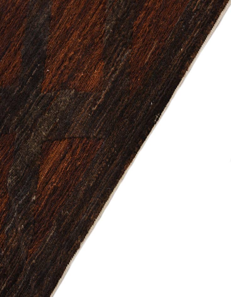 Detail image of 3' 9 x 11' 8  Hand Knotted Moroccan Wool Runner Rug