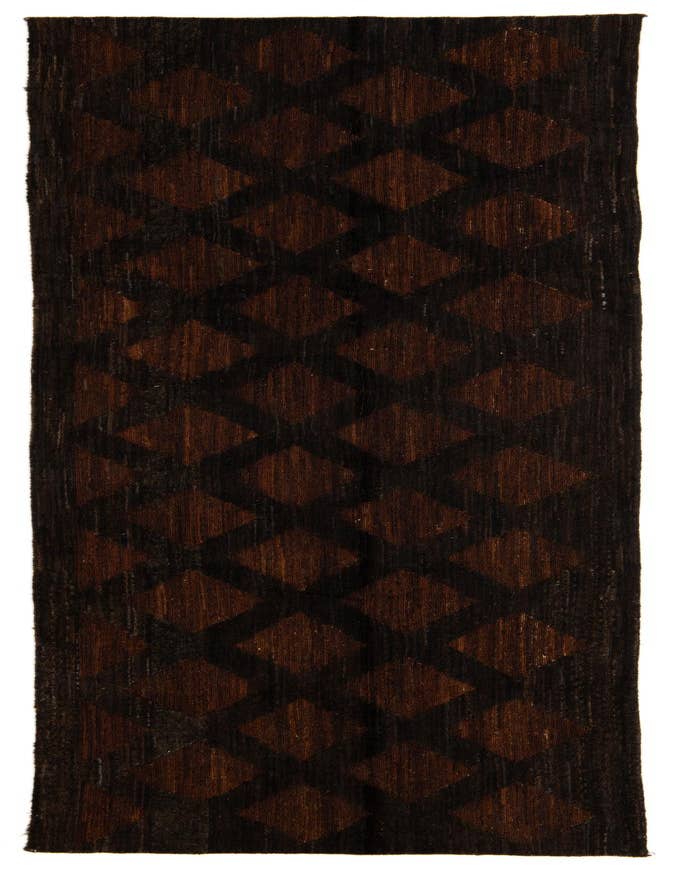 Detail image of 3' 9 x 11' 8 Hand Knotted Moroccan Wool Runner Rug