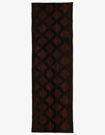 3' 9 x 11' 8 Hand Knotted Moroccan Wool Runner Rug