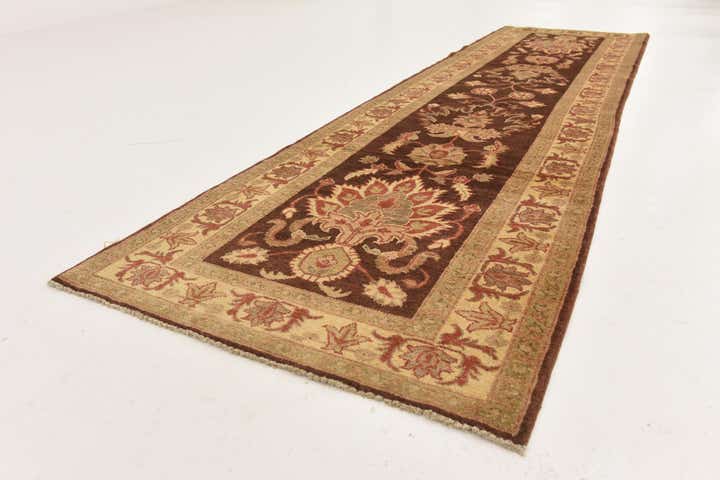 3' x 10' 6 Hand Knotted Peshawar Ziegler Runner Rug