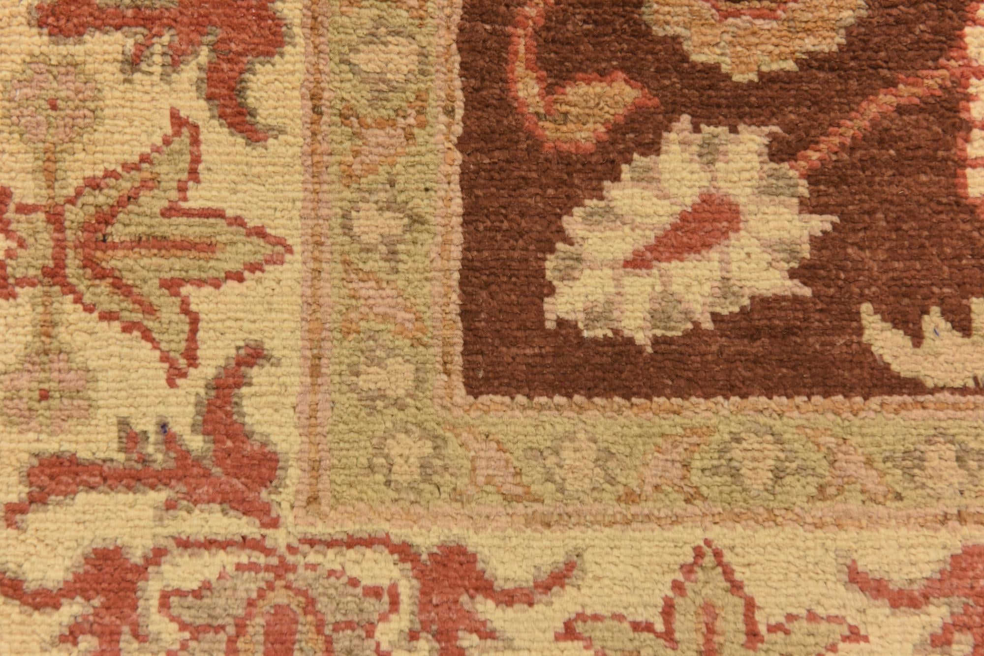 3' x 10' 6 Hand Knotted Peshawar Ziegler Runner Rug