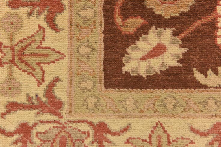 Detail image of 3' x 10' 6 Hand Knotted Peshawar Ziegler Runner Rug