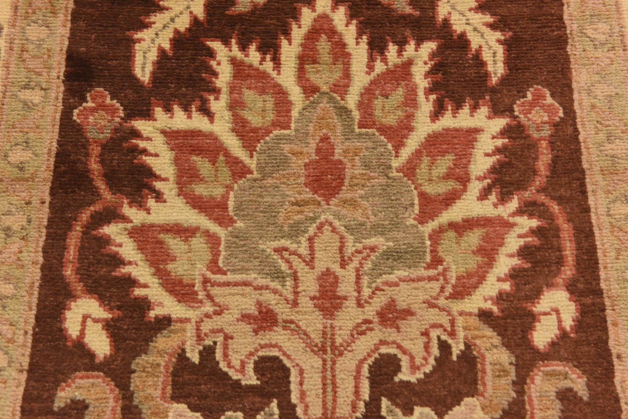 3' x 10' 6 Hand Knotted Peshawar Ziegler Runner Rug