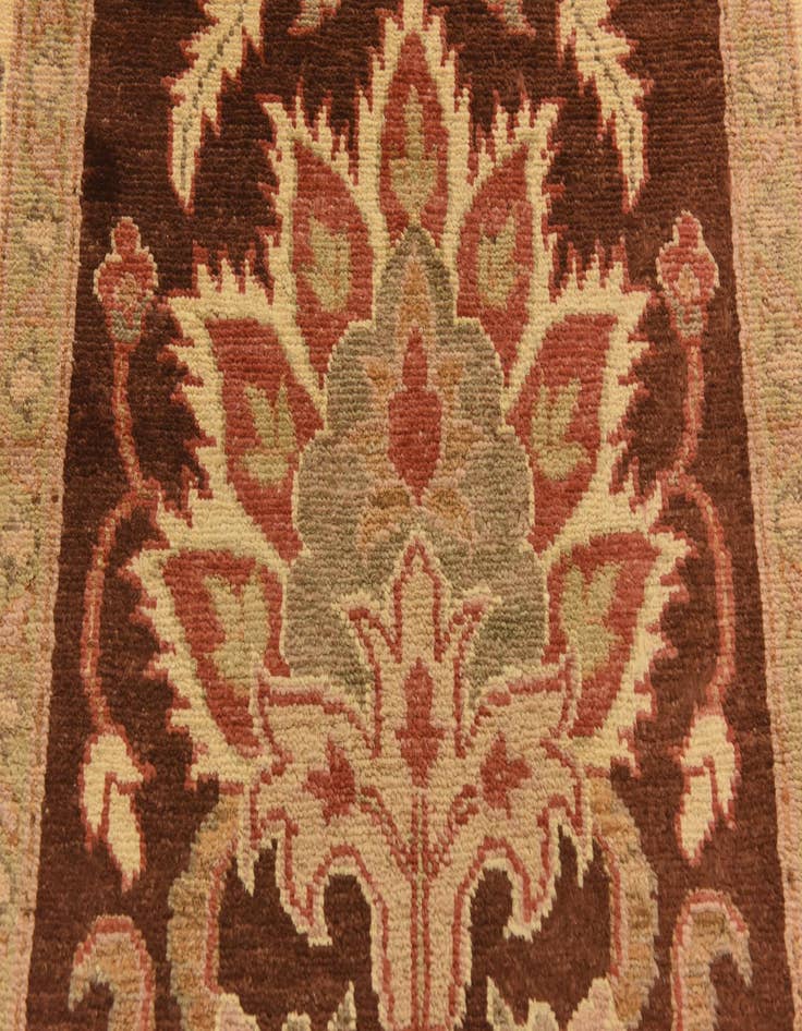 Detail image of 3' x 10' 6  Hand Knotted Peshawar Ziegler Runner Rug