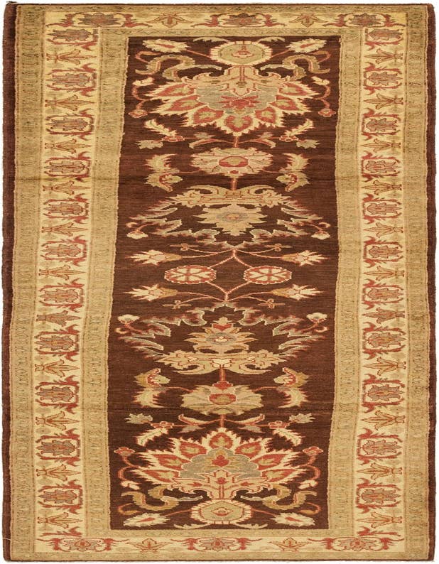 Detail image of 3' x 10' 6 Hand Knotted Peshawar Ziegler Runner Rug