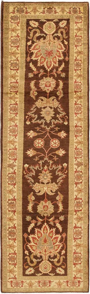 3' x 10' 6 Hand Knotted Peshawar Ziegler Runner Rug