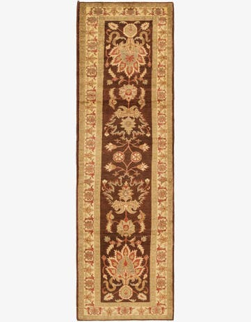 3' x 10' 6 Hand Knotted Peshawar Ziegler Runner Rug