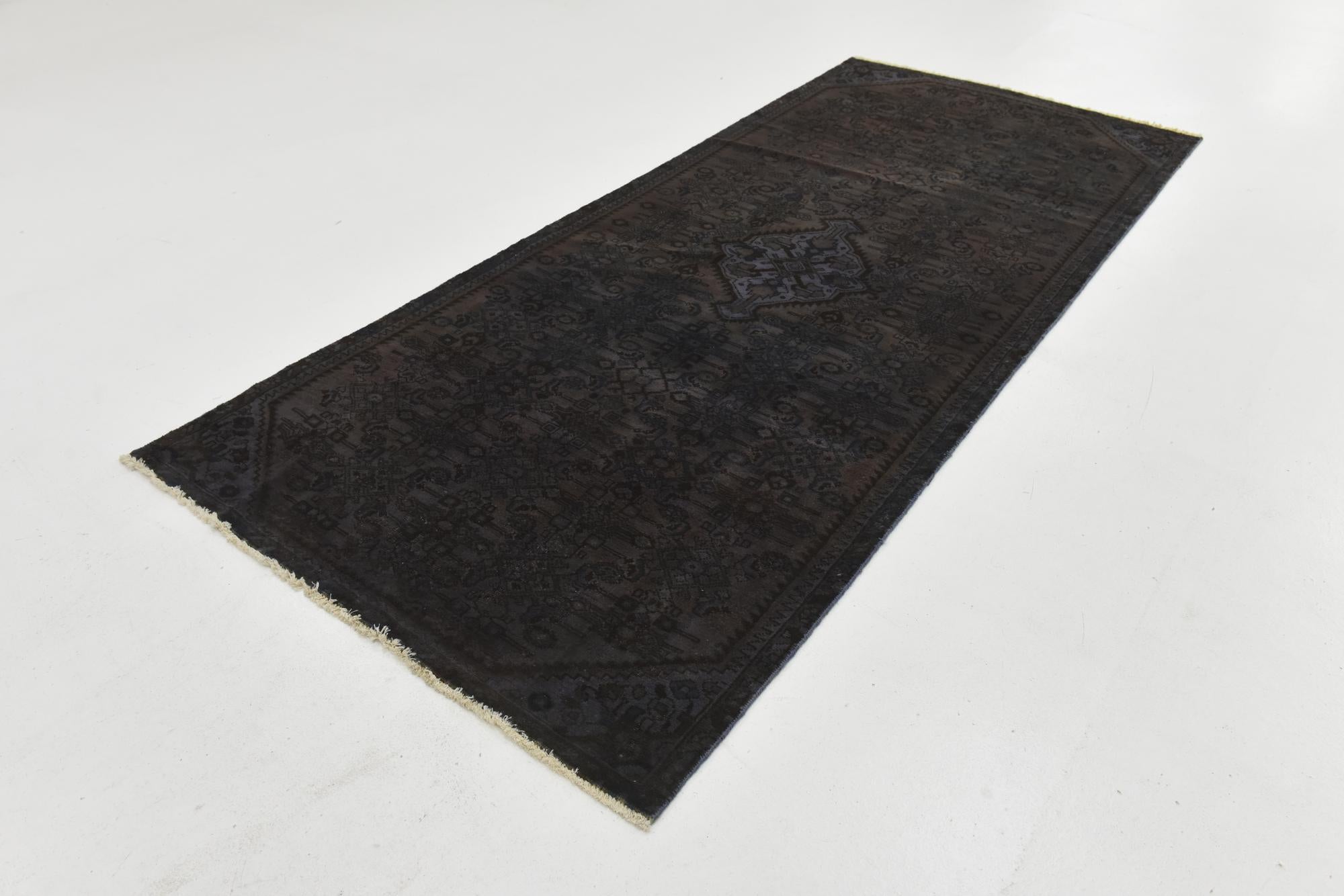 4' x 9' 3 Hand Knotted Ultra Vintage Persian Wool Runner Rug