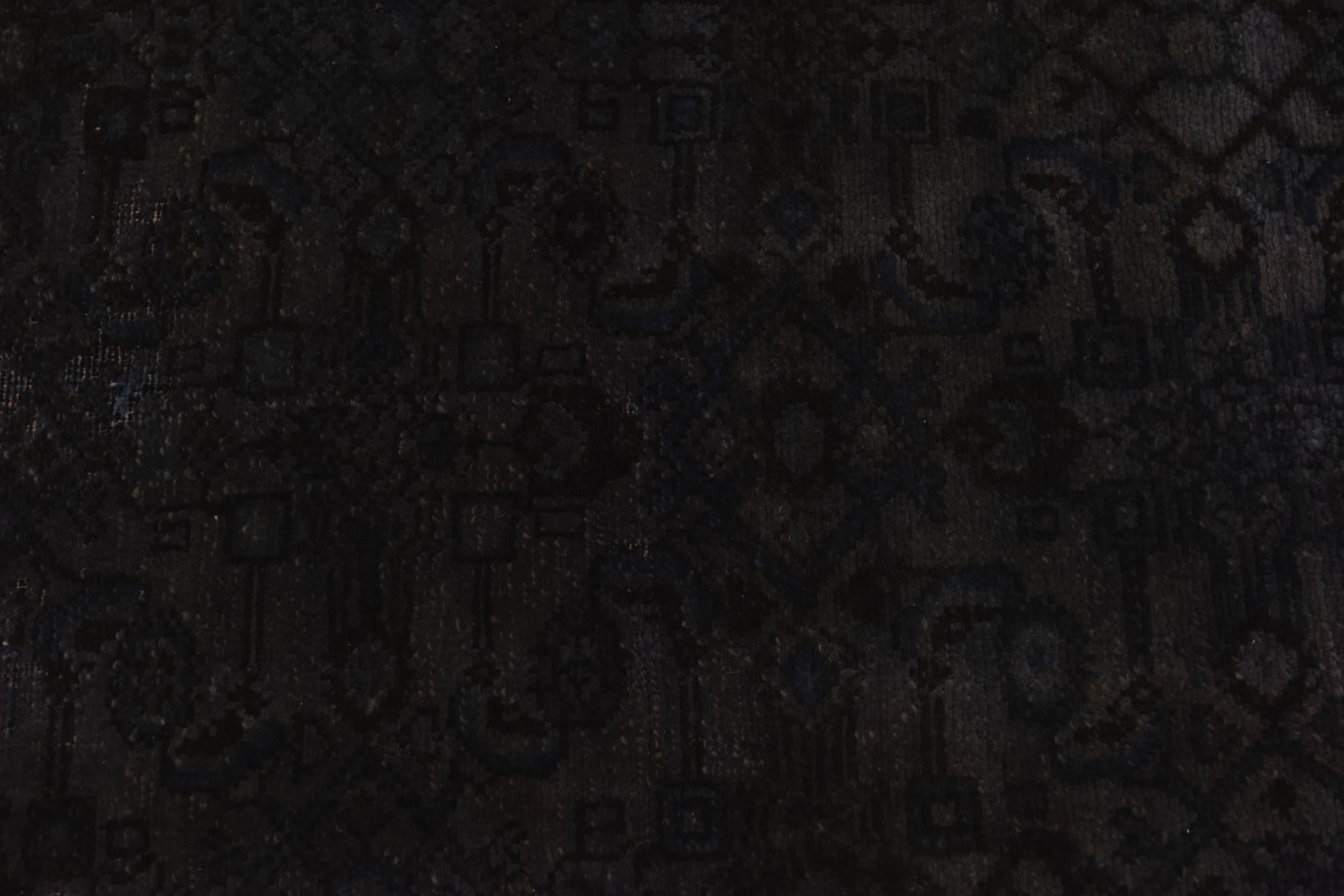 4' x 9' 3 Hand Knotted Ultra Vintage Persian Wool Runner Rug