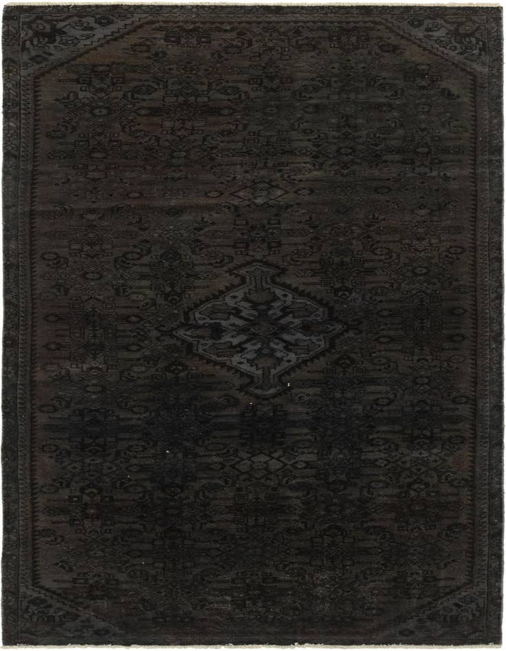 Detail image of 4' x 9' 3 Hand Knotted Ultra Vintage Persian Wool Runner Rug
