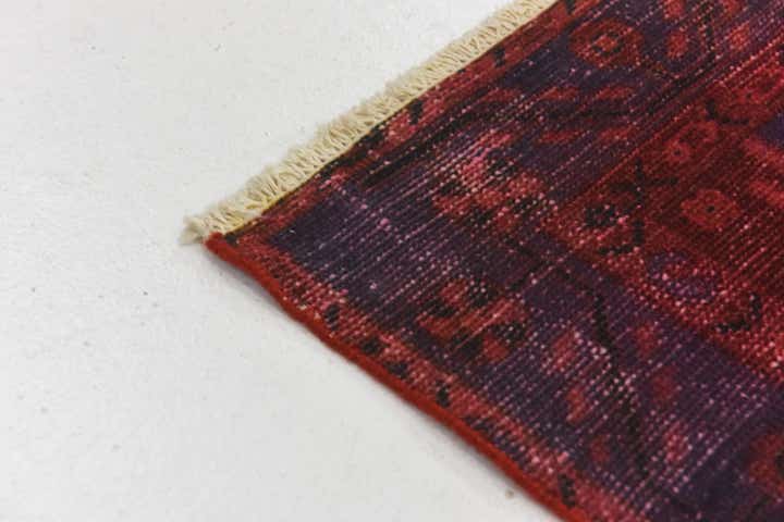 4' 8 x 9' 3 Hand Knotted Ultra Vintage Persian Wool Runner Rug