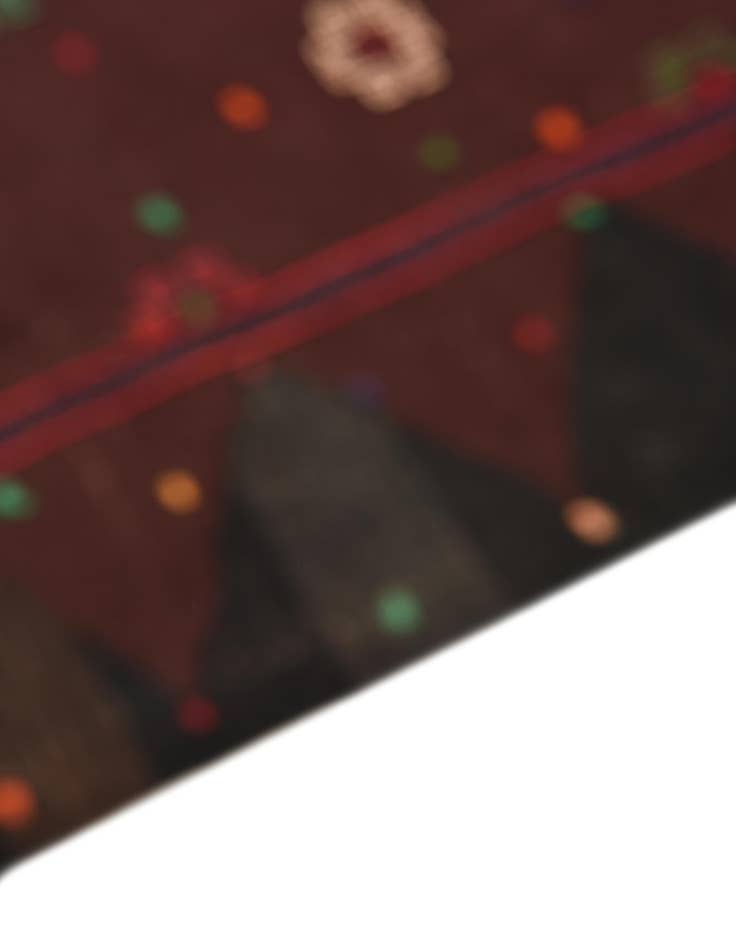 Detail image of 3' 10 x 4' 3  Hand Woven Kilim Fars Wool Square Rug