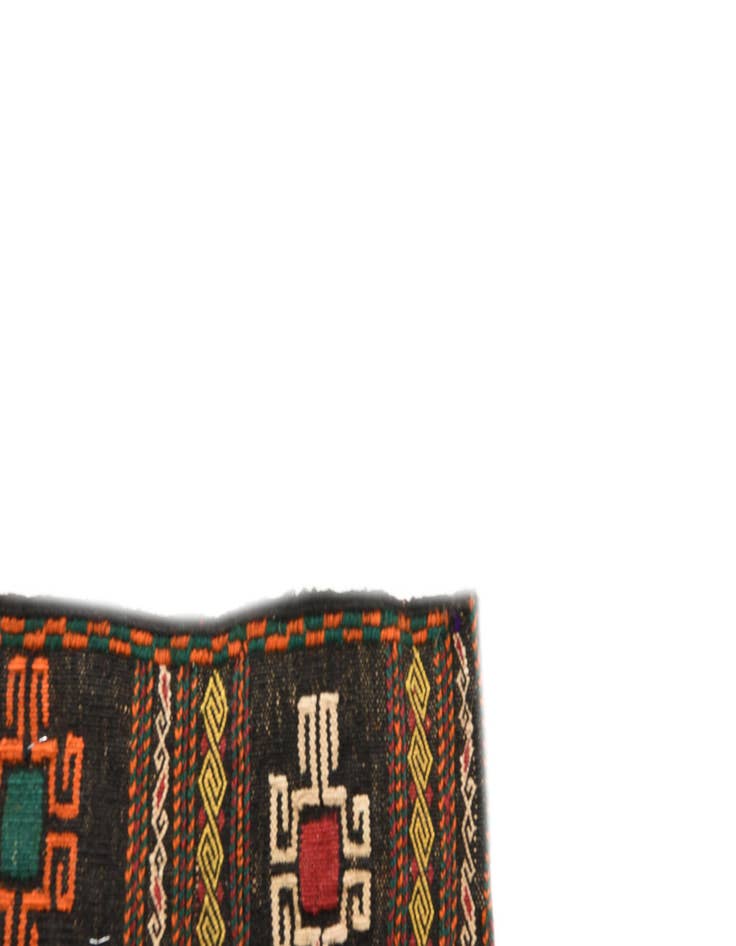 Detail image of 4' 7 x 4' 8  Hand Woven Kilim Fars Wool Square Rug