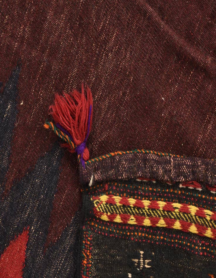 Detail image of 4' 7 x 4' 8  Hand Woven Kilim Fars Wool Square Rug