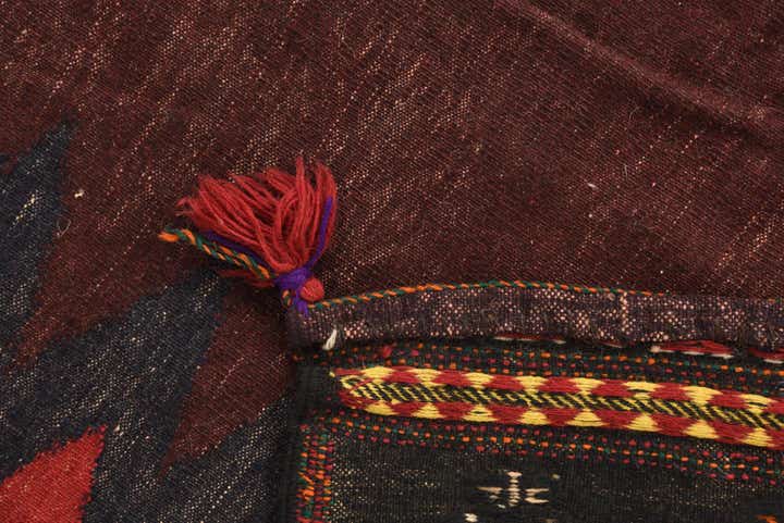 4' 7 x 4' 8 Hand Woven Kilim Fars Wool Square Rug