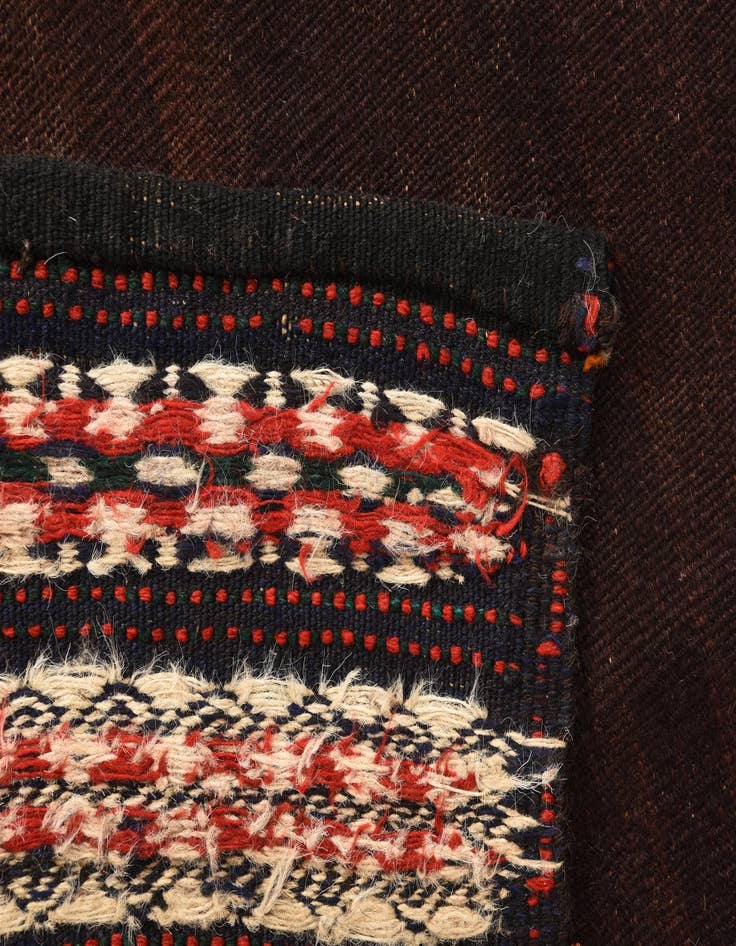 Detail image of 4' 3 x 4' 6  Hand Woven Kilim Fars Wool Square Rug