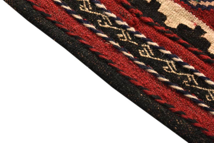 Detail image of 4' 6 x 4' 7 Hand Woven Kilim Fars Wool Square Rug