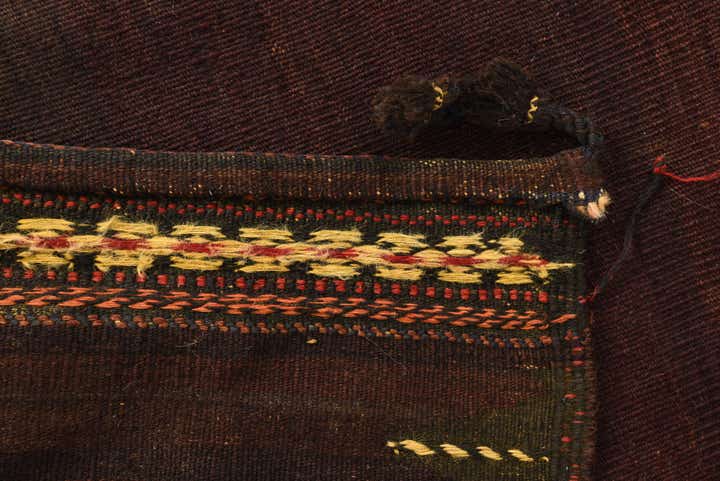 4' x 4' 1 Hand Woven Kilim Fars Wool Square Rug
