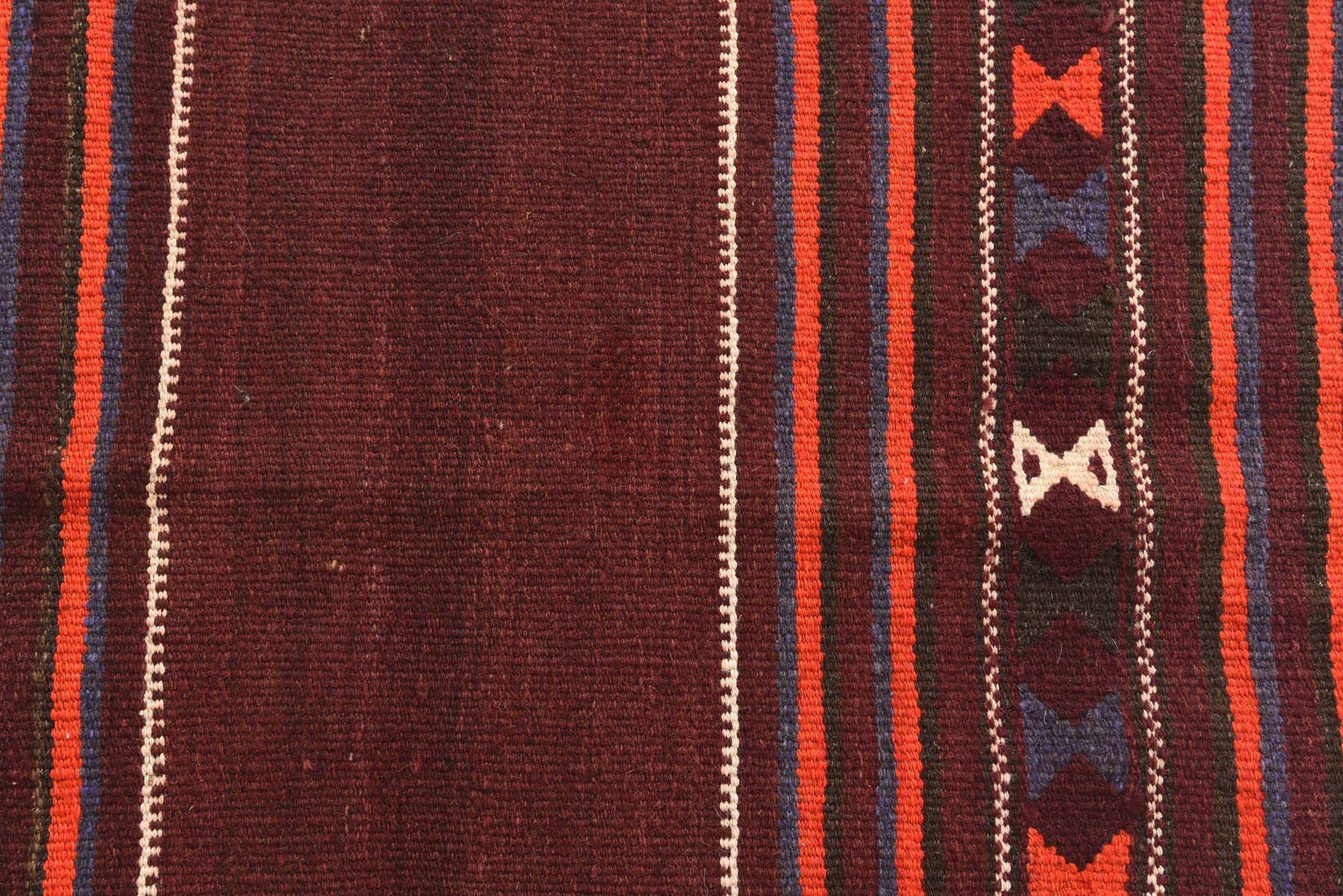 3' 4 x 3' 5 Hand Woven Kilim Modern Wool Square Rug