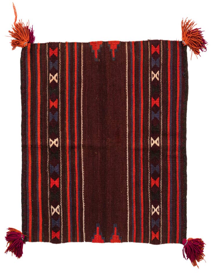 Detail image of 3' 4 x 3' 5 Hand Woven Kilim Modern Wool Square Rug