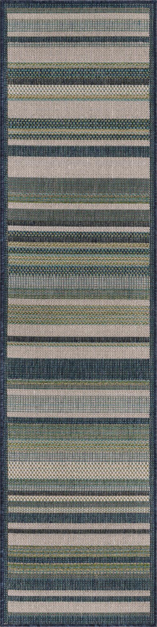 McBride · Lines Outdoor Rug, blue
