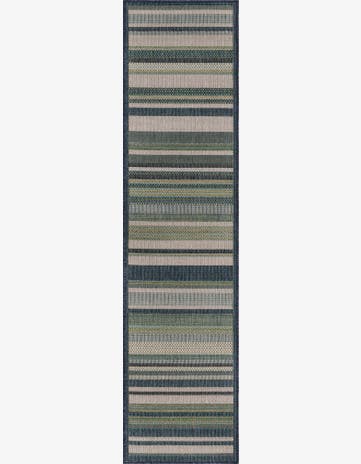McBride · Lines Outdoor Rug, blue