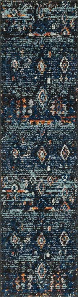 2' 7 x 10' Merriman · Abstract rug, navy