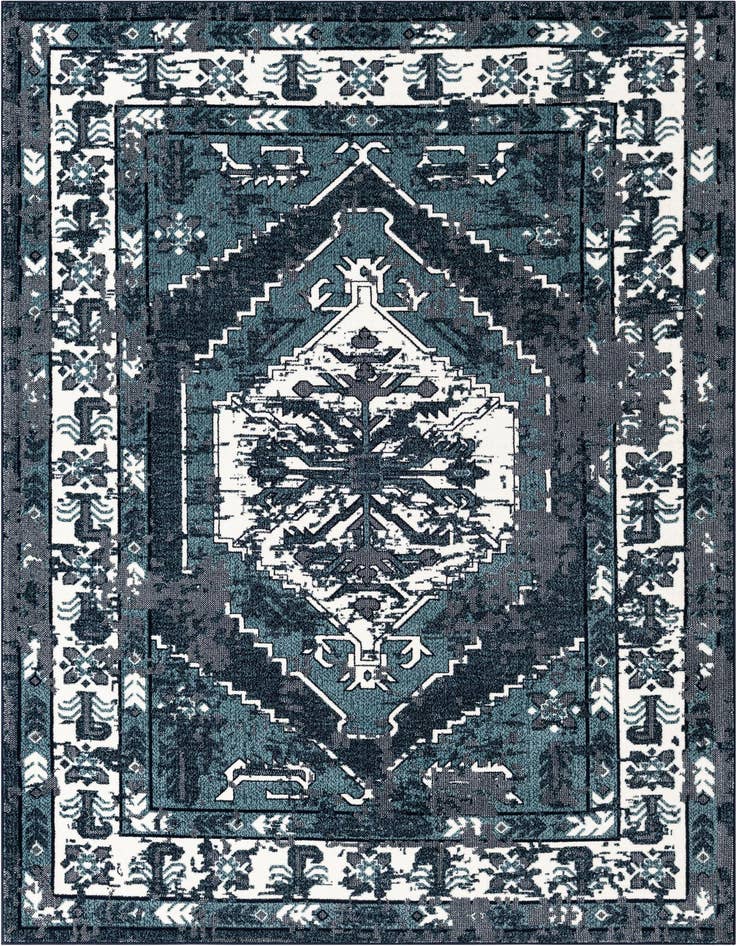 Detail image of 5' 3 x 8' Nain Design Rug