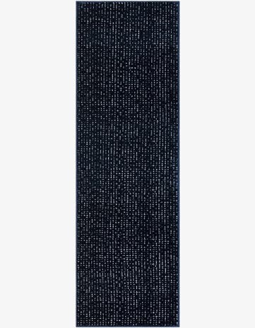 Midnight Blue Aakaar Runner Rug