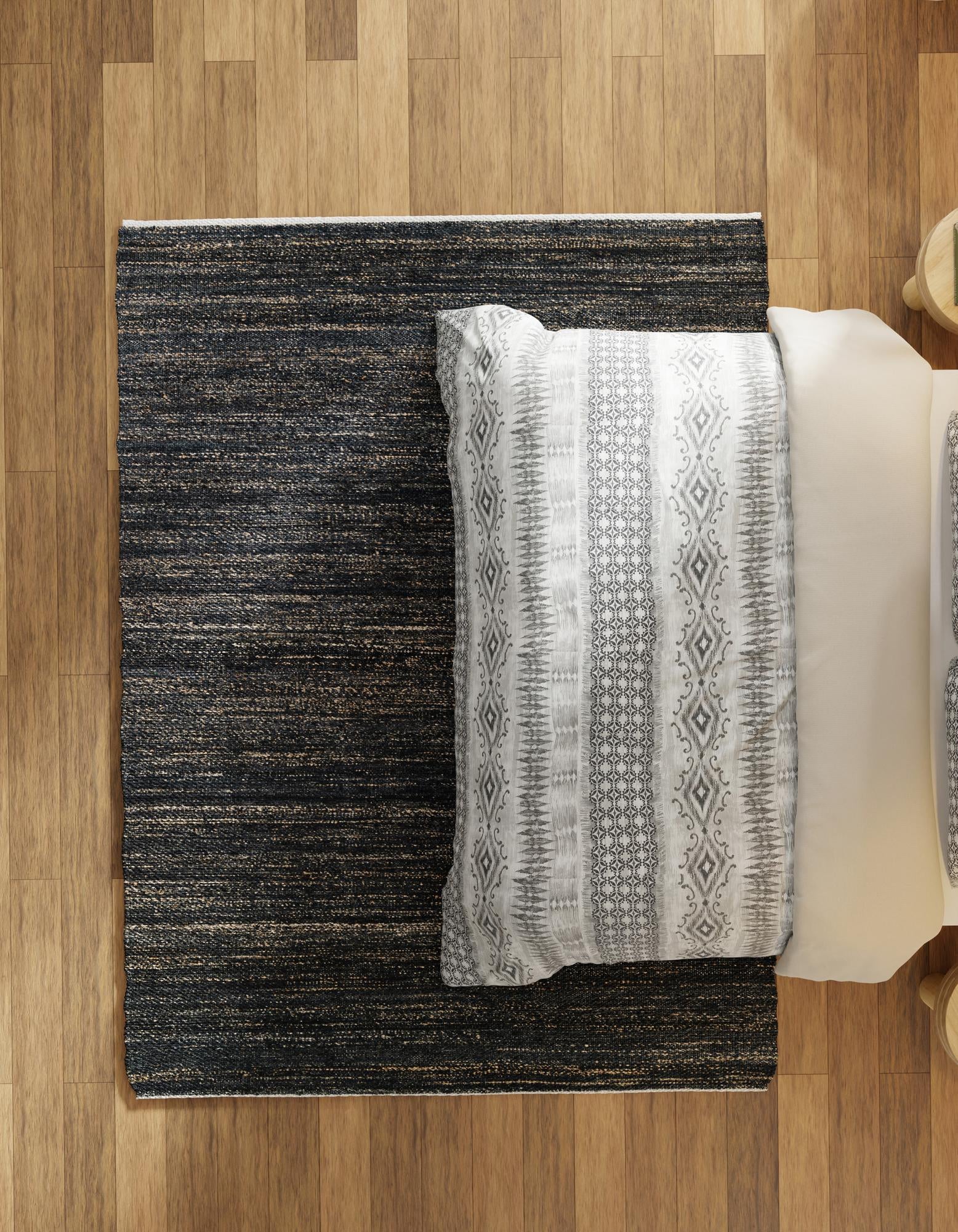 6' 1 x 9' Hand Woven Palm Beach Jute Rug