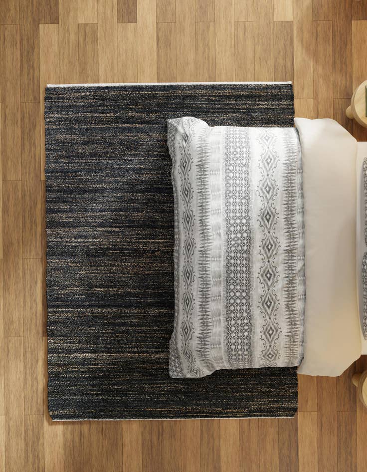 Detail image of 6' 1 x 9' Hand Woven Palm Beach Jute Rug