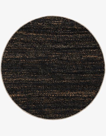 4' 1 x 4' 1 Hand Woven Palm Beach Jute Round Rug