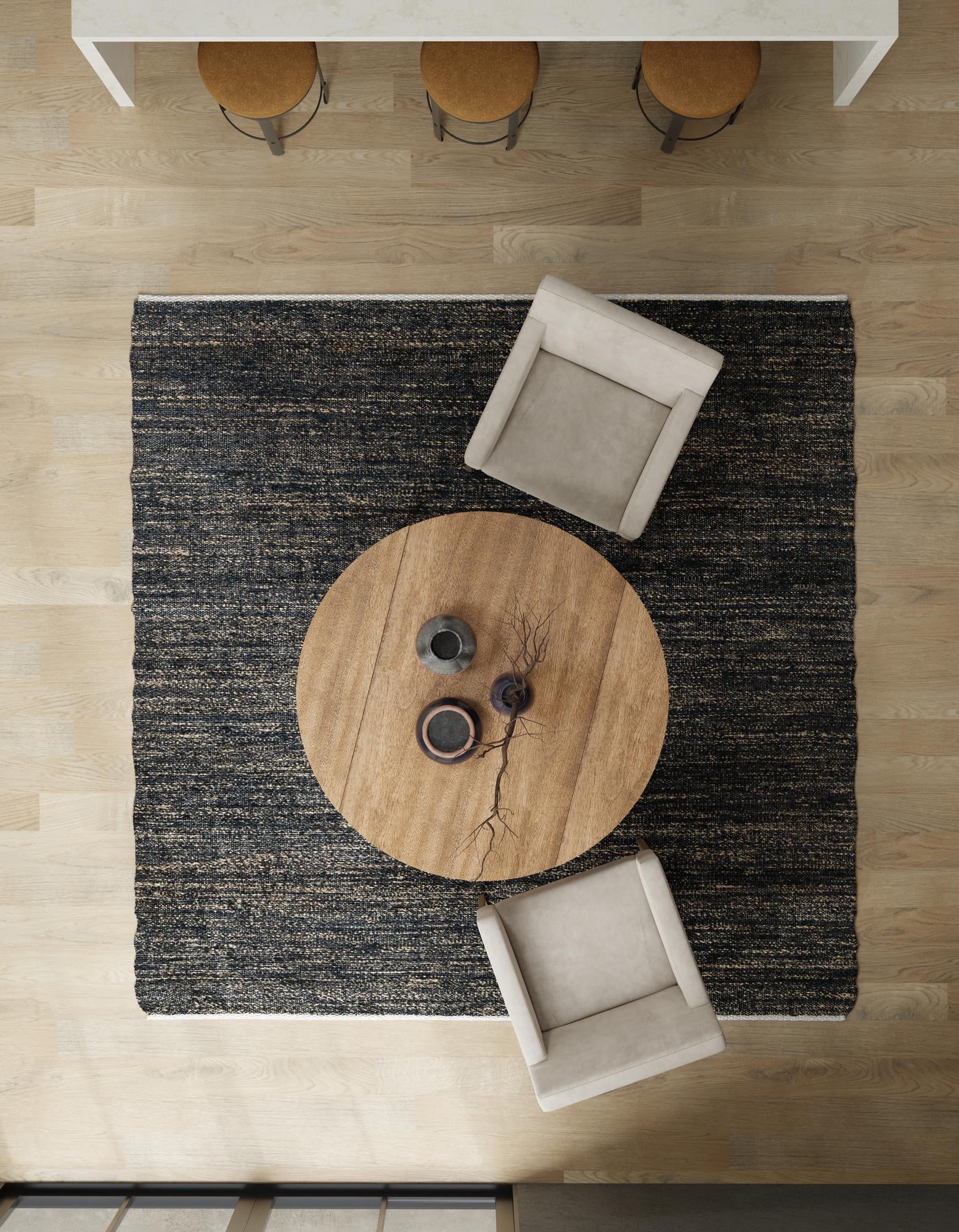 7' 10 x 7' 10 Hand Woven Palm Beach Jute Square Rug