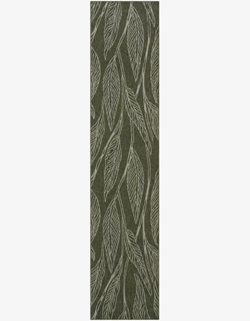 2' 7 x 12' Milton · Floral / botanical Outdoor Rug, green