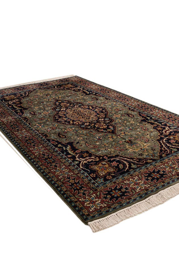 Detail image of 5' 3 x 8' 6 Hand Knotted Bokhara Wool Rug
