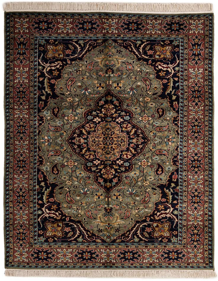 Detail image of 5' 3 x 8' 6 Hand Knotted Bokhara Wool Rug