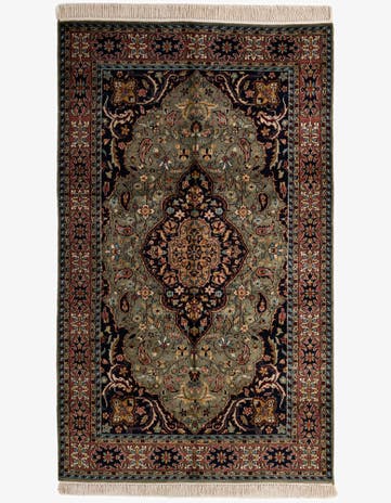 5' 3 x 8' 6 Hand Knotted Bokhara Wool Rug