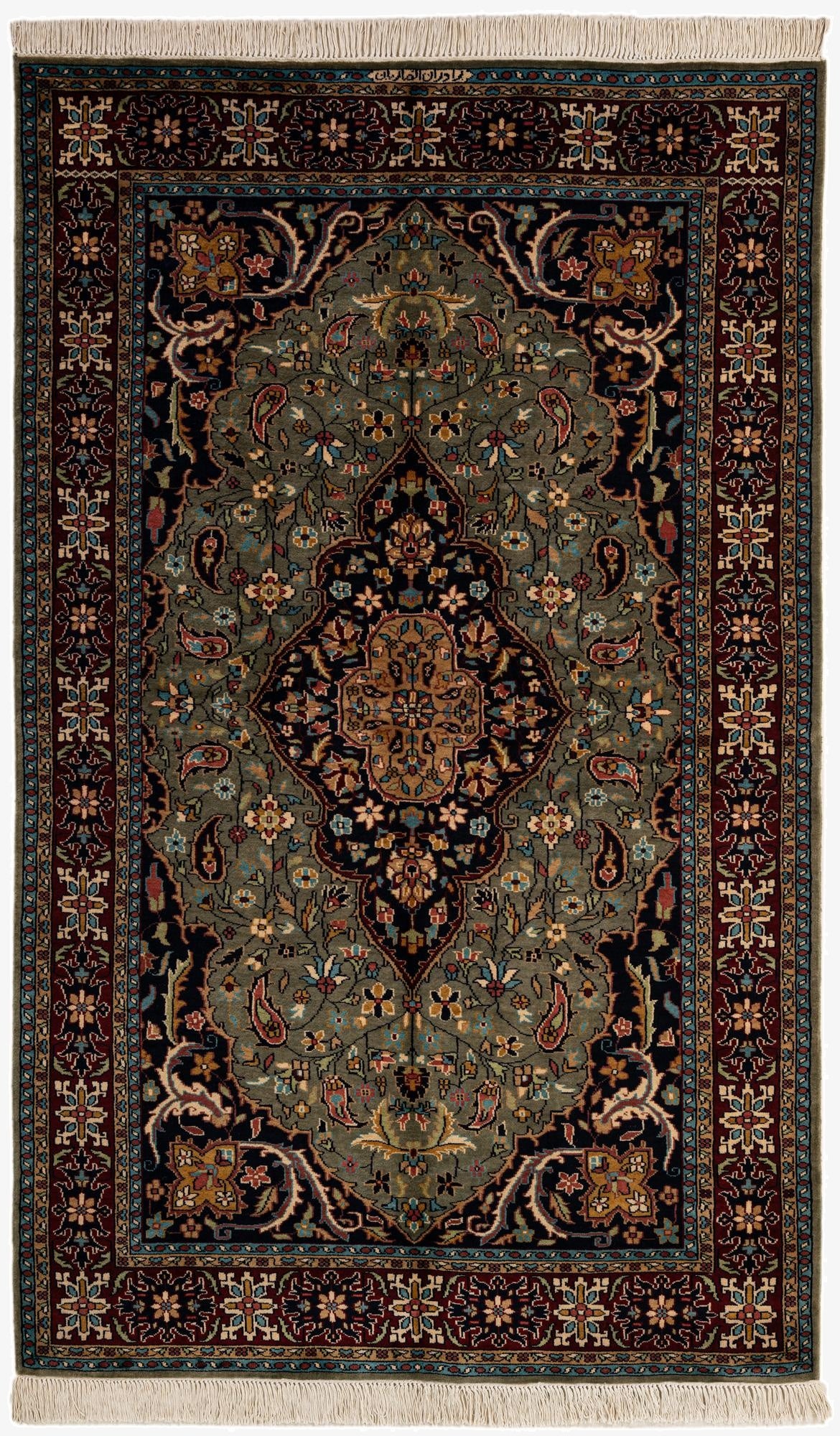 5' 2 x 8' 6  Hand Knotted Bokhara Wool Rug
