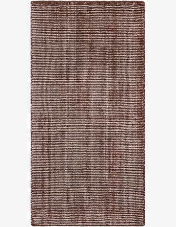 Mocha Brown Hand Woven Jill Zarin English Manor Wool Runner Rug