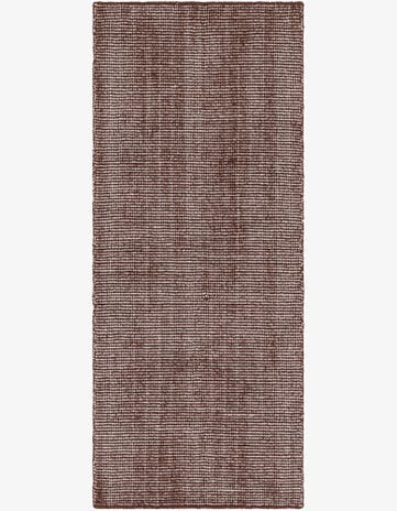 Mocha Brown Hand Woven Jill Zarin English Manor Wool Runner Rug