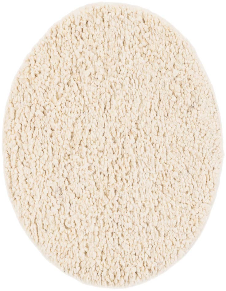 Detail image of 3' 1 x 3' 1 Hand Woven Haka Deluxe Shag Round Rug