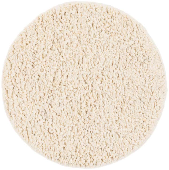 3' 1 x 3' 1 Hand Woven Haka Deluxe Shag Round Rug