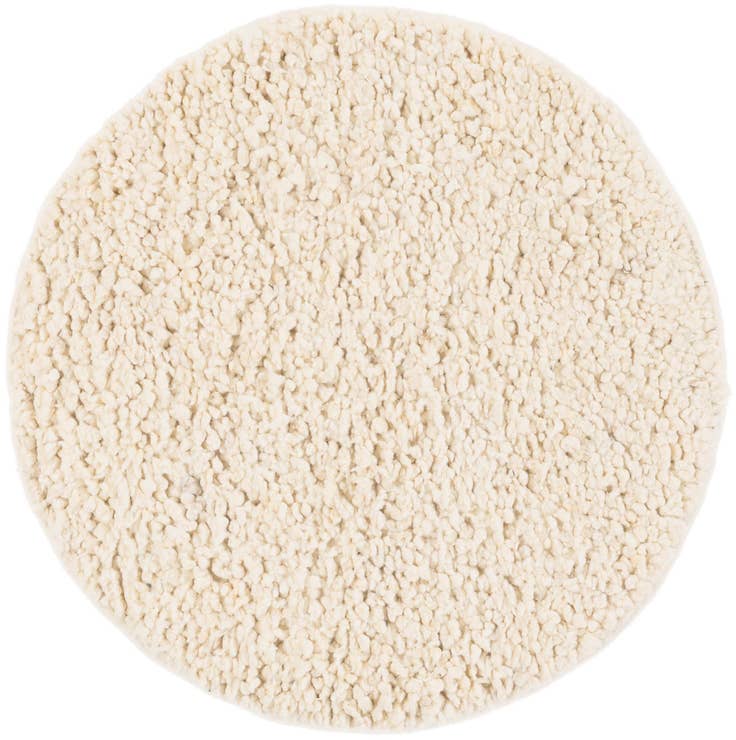 Detail image of 3' 1 x 3' 1 Hand Woven Haka Deluxe Shag Round Rug