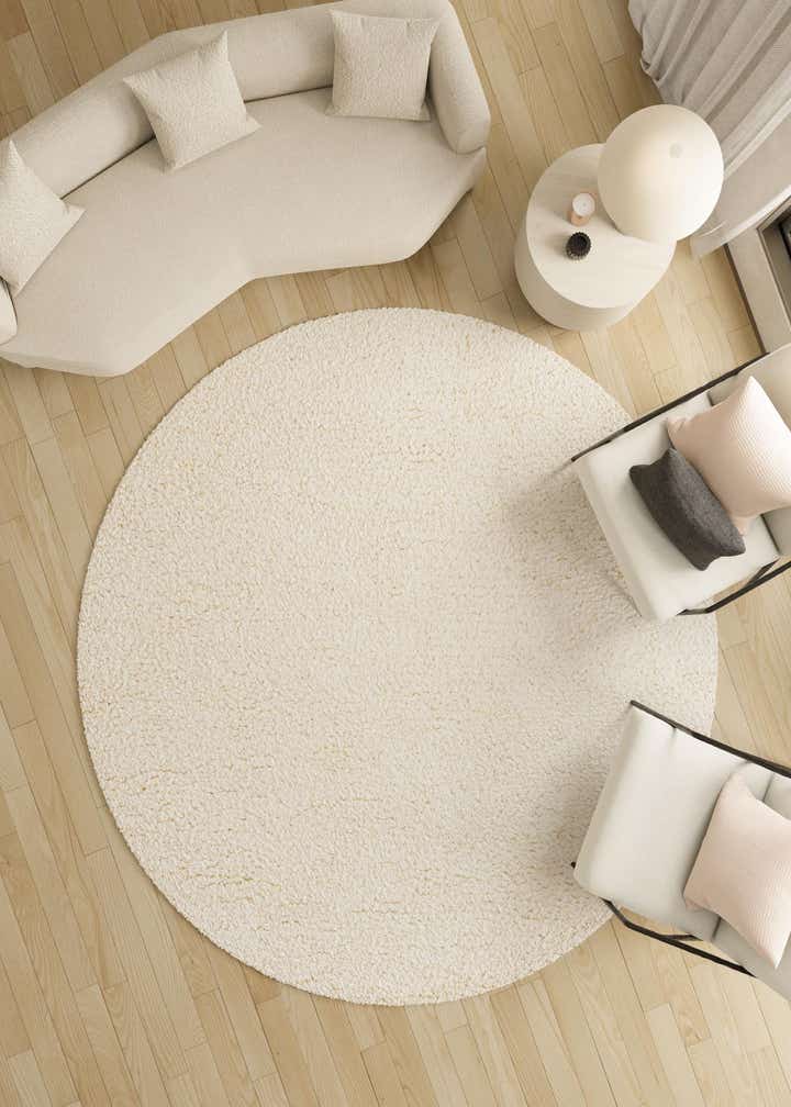 10' x 10' Hand Woven Haka Deluxe Shag Round Rug