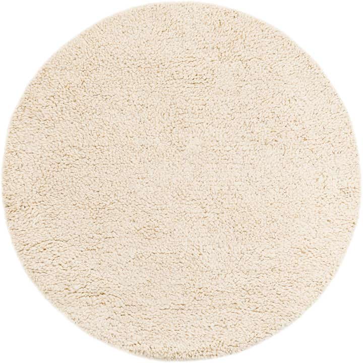6' 1 x 6' 1 Hand Woven Haka Deluxe Shag Round Rug
