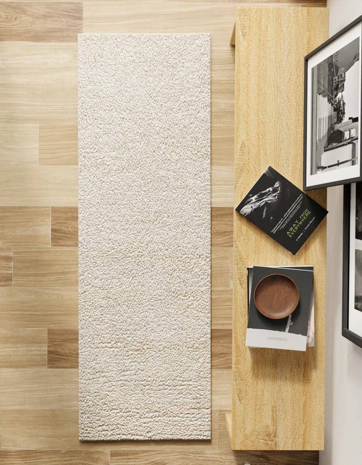 Detail image of 2' x 8'  Hand Woven Haka Deluxe Shag Runner Rug