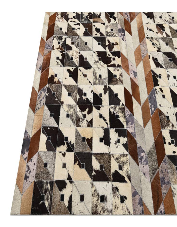 Detail image of 4' 8 x 6' 5 Cowhide Rug